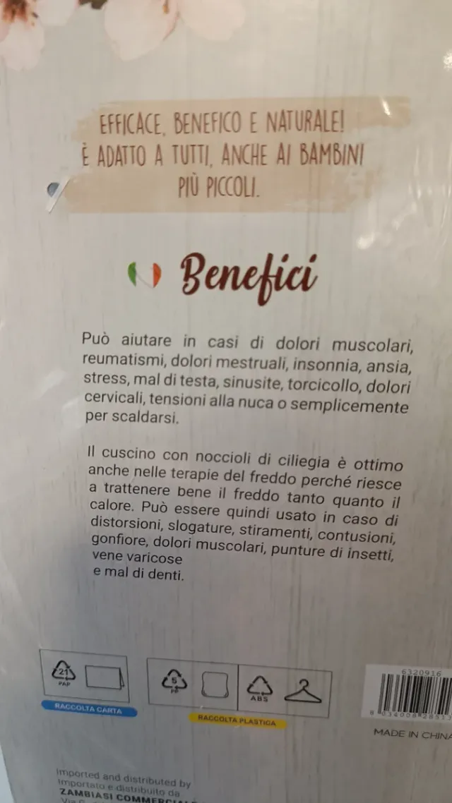 Cuscino termico Il nocciolino cuore