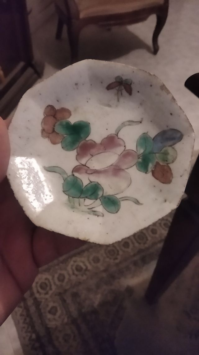 Piattini giapponesi vintage dipinti a mano