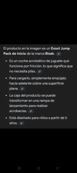 Coche acrobático Exost con rampa