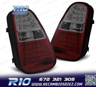 PILOTOS MINI COOPER R50 R52 R53 04-06 LED ROJO AHUMADO