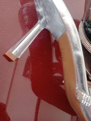 Sandalias Zara Talla 39 Plata