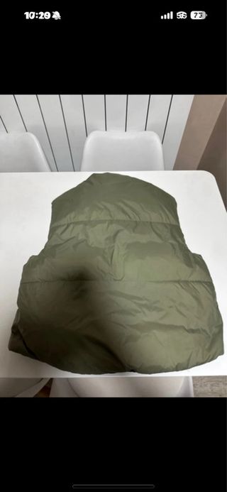 Chaleco Zara Mujer Verde Oliva