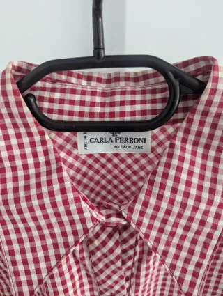 Camisa cuadros italiana CARLA PERONI Talla L