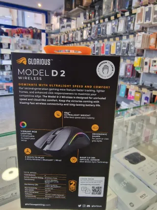 Glorious Model D2 Wireless RGB Gaming Mouse