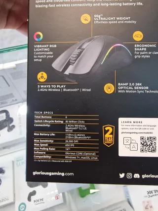 Glorious Model D2 Wireless RGB Gaming Mouse