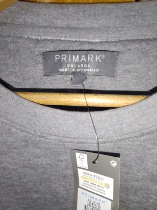 Sudadera Gris Primark Talla 3XL