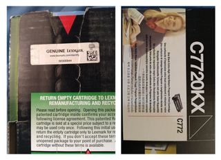 Toner original Lexmark C7720KX Preto (223)
