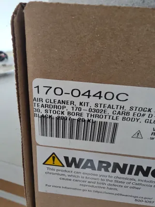 Kit Filtro Aire S&S Mini Teardrop Harley