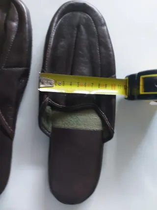 Zapatillas Piel Hombre Talla 43 Marrón