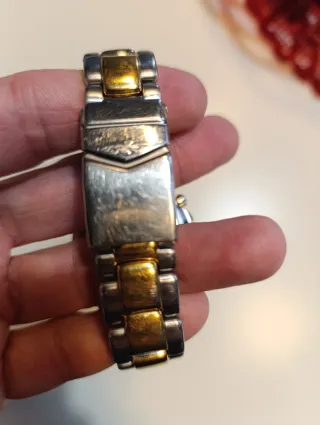 Orologio bicolore oro e argento