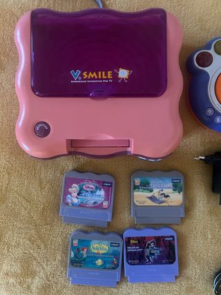 Consola Vtech V.Smile con 4 juegos