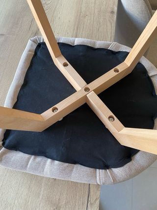 Sillas de comedor beige (pack 4)