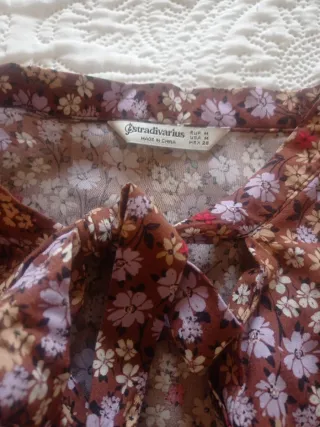 Vestido MIDI floral manga larga