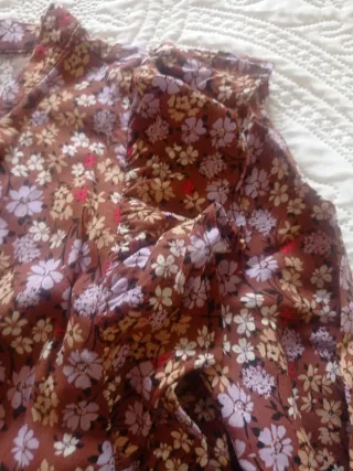 Vestido MIDI floral manga larga