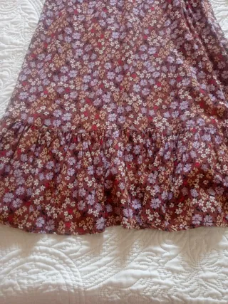 Vestido MIDI floral manga larga