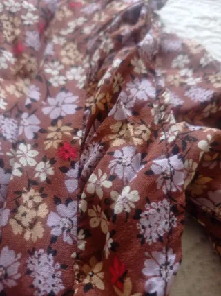 Vestido MIDI floral manga larga