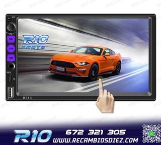RADIO 2DIN GPS 7" TÁCTIL BLUETOOTH USB SD