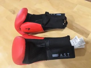 Guantes Boxeo JNR Niño Rojo 4oz