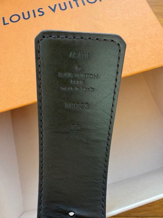 Cintura Louis Vuitton Taglia 85 Nero e Oro