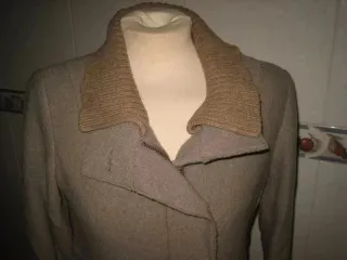 Abrigo Lana Gris T. 38