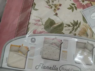 Completo letto flanella rosa