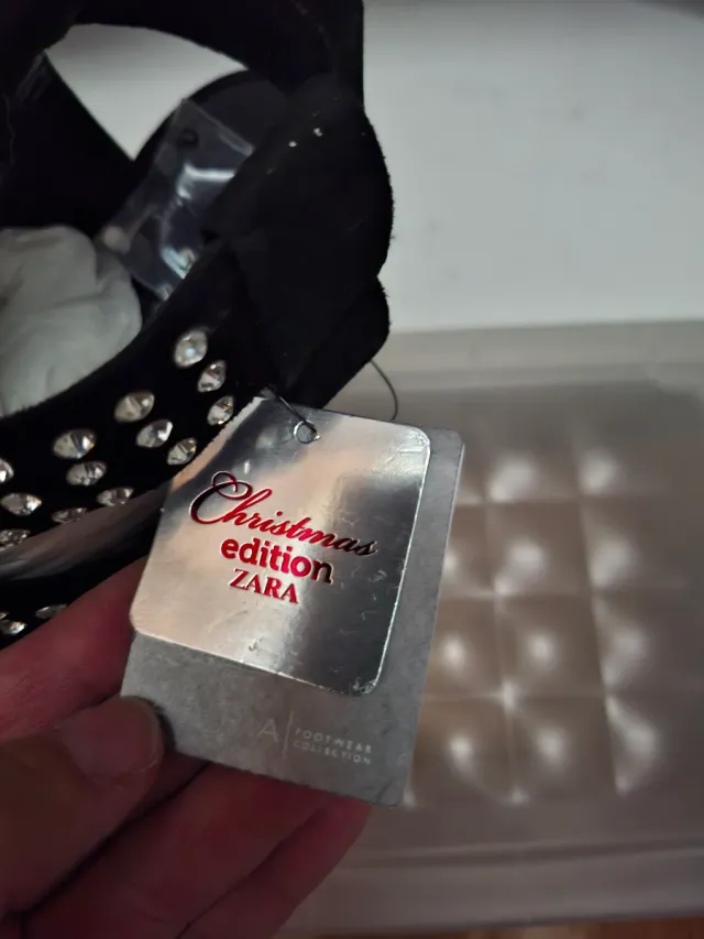 Sandalias Tacón Adornadas Talla 38