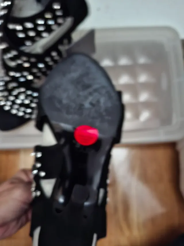 Sandalias Tacón Adornadas Talla 38