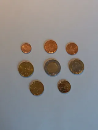 Lote 9 Series de Monedas España 1c-2€ (1999-2007