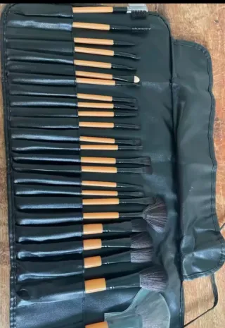 Neceser Bolsa 24 Pinceles Brochas Maquillaje