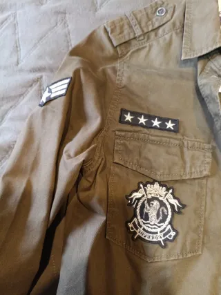 Camisa Superdry verde talla XS