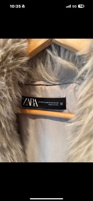 Chaleco pelo Zara