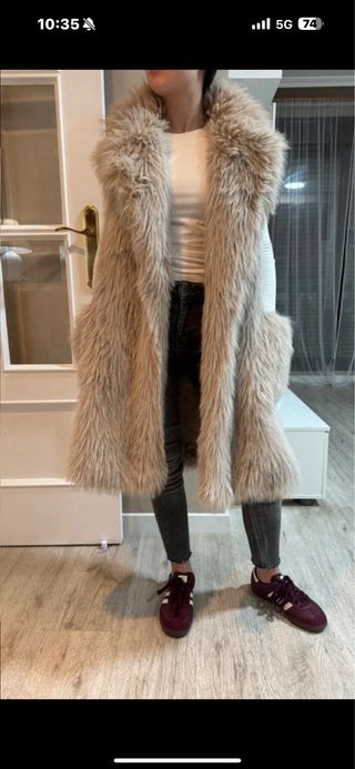 Chaleco pelo Zara