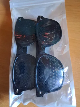 Gafas Estenopeicas Antifatiga Negras