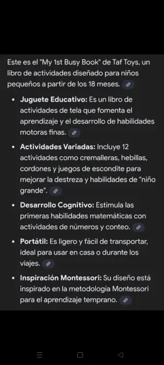 Libro de actividades TAF TOYS My 1st Busy Book