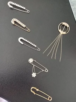 Set 5 spille balia oro e argento + omaggio