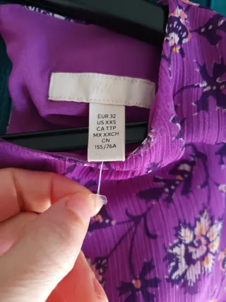 Vestido morado estampado floral