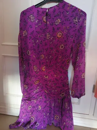 Vestido morado estampado floral