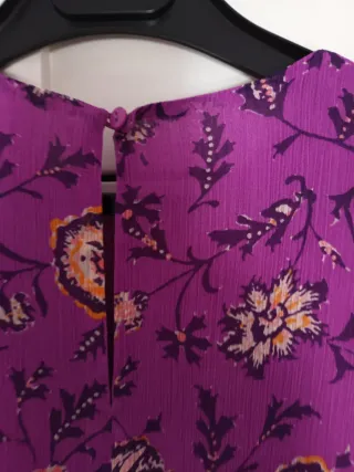 Vestido morado estampado floral
