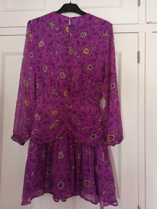 Vestido morado estampado floral