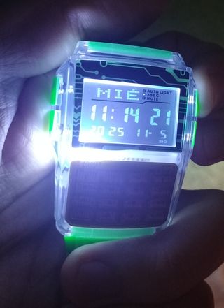 Reloj Casio Vintage retro Databank hielo Verde