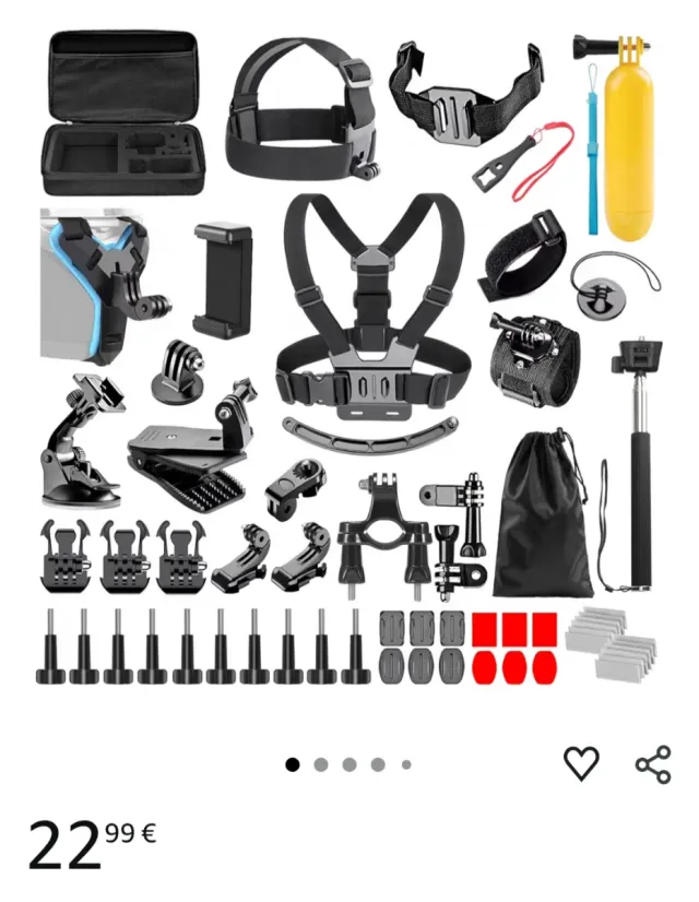 Kit accessori per GoPro e fotocamere d'azione