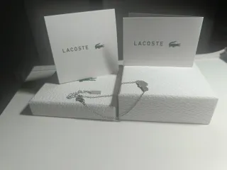 Pulsera Lacoste Cocodrilo Plateada