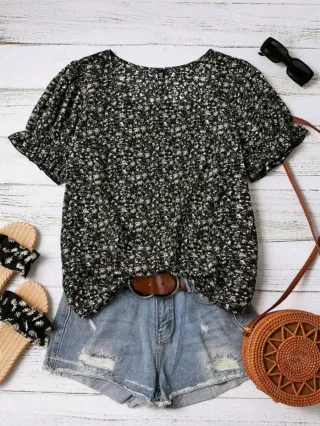 Blusa  de mujer SHEIN manga corta talla XXL NUEVA