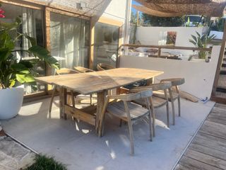 Mesa de comedor madera 250x98cm