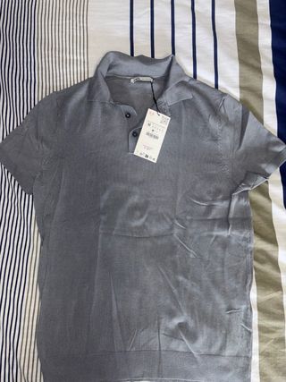 Camiseta Zara Gris Talla M