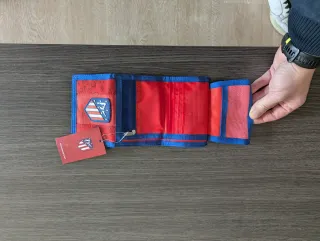 Cartera Atletico de Madrid Roja y Azul