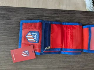 Cartera Atletico de Madrid Roja y Azul