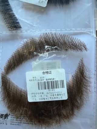 Lote de bigotes postizos de caracterización (nuevo