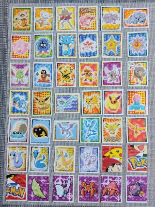 Lote Cromos Pokemon Merlin 1999