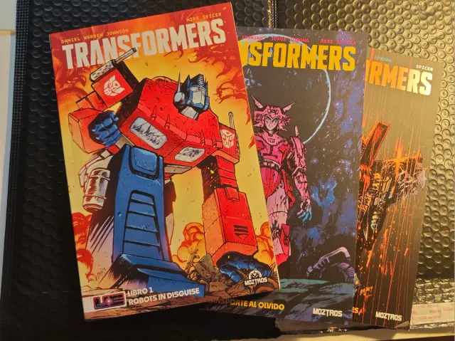 Cómic Transformers 1, 2 y 3 Robots in disguise